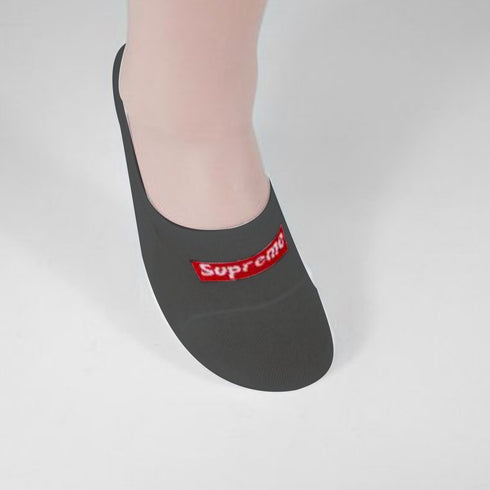 Suprome Legs No Show Invisible Socks Charcoal
